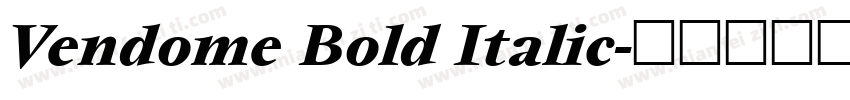 Vendome Bold Italic字体转换